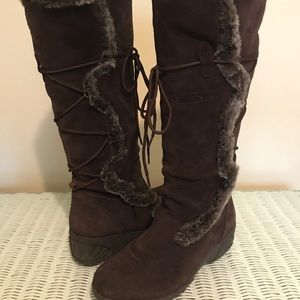 G.H. Bass Faux Fur and Leather Boots